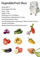 Mesin Pengiris Buah & Sayur Komersial DRB-311 Bahan Stainless Steel 304 untuk Mengiris Apel, Lemon, dan Umbi Teratai