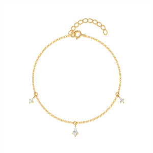 Dernier design de bracelet réglable, bijoux, bracelet à maillons en zircon pour filles - Product Image 1