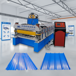 Máquina perfiladora de chapa para techos TR4 TR5 TR6, para fabricación de tejas, techos IBR, corrugados, galvanizados, Aluzinc, con motor de 2 años de garantía. - Product Image 1