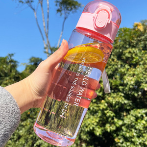 Bouteille d'eau vide personnalisée de 780ml en plastique, bouteille d'eau potable transparente étanche sans BPA, vente en gros - Product Image 5