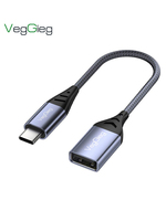Câble de données VegGieg USB2.0 mâle-mâle, transmission stable à haute vitesse, fil en PVC durable pour SSD, appareil photo, équipement de bureau