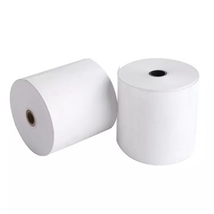 Muestra Gratuita de Rollo de Papel Térmico para Caja Registradora de 80x80 mm, Capa Única, 100% Pulpa de Madera, 48g 55g 65g - Product Image 3