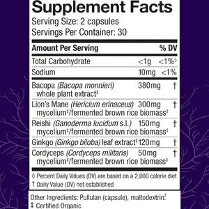 Mantar kapsülleri takviyeleri Reishi & <span class=keywords><strong>Cordyceps</strong></span> mantar bitkisel takviyesi bellek ve odak desteği için - Product Image 3