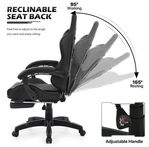 Chaise de jeu nouveau style en PU <span class=keywords><strong>pas</strong></span> chère haute qualité Silla <span class=keywords><strong>Gamer</strong></span> vente en gros d'usine siège pivotant inclinable hauteur réglable - Product Image 6