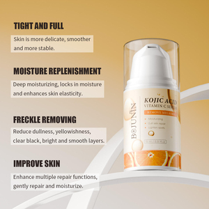 Crema Facial de <span class=keywords><strong>Aloe</strong></span> <span class=keywords><strong>Vera</strong></span> de Marca Privada, Orgánica y Vegana, Hidratante, Blanqueadora, Elimina Manchas Oscuras, Iluminadora, con Vitamina C y Ácido Kójico - Product Image 5