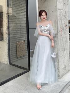 2026 Custom-made popular gown design lace <strong>up</strong> sling A-line <strong>fairy</strong> bride <strong>dress</strong> elegant women evening <strong>dress</strong> - Product Image 6