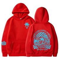 Pull à capuche imprimé pour femme, taille européenne, nouvelle collection printemps 2025, manches tombantes, motif de poursuite du soleil