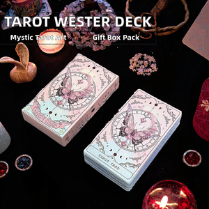Baraja de Tarot Mariposa Rosa, 78 Cartas de Tarot de Papel, Juego de Cartas de Adivinación Predictiva con Caja de Color para Aprender y Regalar - Product Image 2