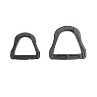 Vente en gros usine – Boucle en plastique de luxe vintage de haute qualité et durable, type D, forme de gourde, fer à cheval, crochet pentagonal, 20-25 mm