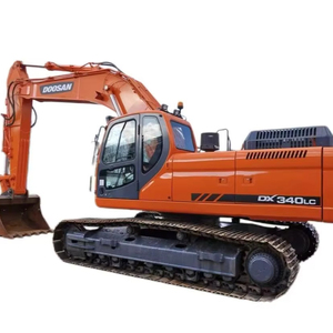 Excavadora sobre orugas Doosan DX340LC de 34 toneladas, maquinaria de ingeniería usada en buenas condiciones, componentes de engranaje de bomba de Motor de núcleo de bajo precio - Product Image 1