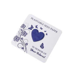 Plantable Seed Paper Cards Custom Made Digital Printing For Weddings Concerts And Commemorative Events - Product Image 2