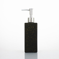 Ensemble de bouteilles de style européen à pression carrée en plastique ABS pour hôtel désinfectant pour les mains gel douche bouteilles de distribution de détergent à lessive vides