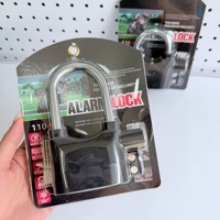 Candado de Alarma Tipo C 110 para Motocicleta, Puerta, Gabinete, Bicicleta, Antirrobo, Impermeable, Resistente al Óxido