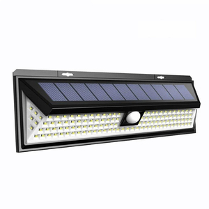 مصباح حائط شمسي خارجي IP65 118LED مصباح PIR ، مصباح شمسي مقاوم للماء لتزيين الحدائق - Product Image 1
