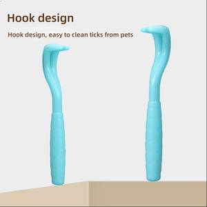 Outil de suppression des tiques pour animaux de compagnie en plastique efficace et portable, facile à utiliser, traitement des puces et des tiques pour chiens et chats - Product Image 2