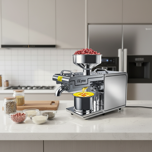 Presse <span class=keywords><strong>à</strong></span> <span class=keywords><strong>huile</strong></span> électrique 700W 220V pour usage domestique, pressage <span class=keywords><strong>à</strong></span> <span class=keywords><strong>froid</strong></span> et <span class=keywords><strong>à</strong></span> chaud, capacité <span class=keywords><strong>de</strong></span> 3-6 kg/h, extracteur automatique haute performance pour huiles d'olive, <span class=keywords><strong>de</strong></span> soja et <span class=keywords><strong>de</strong></span> sésame - Product Image 1
