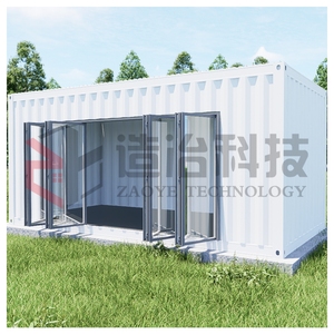 Maison de conteneur minuscule portable détachable de luxe en chine 2 étages remorquables Myanmar Thaïlande utilisation d'<span class=keywords><strong>aide</strong></span> aux tremblements de terre 20 pieds maisons préfabriquées - Product Image 6