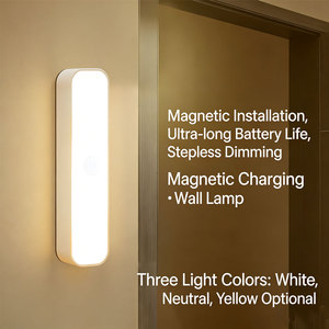 Magnetic Induction Dormitory Night <b>Light</b> with Eye Protection Button Sleep Charging Bedside <b>Light</b> - Product Image 5