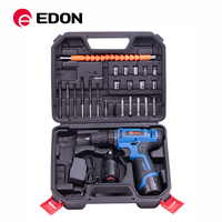 EDON LV3-1210 Perceuse-visseuse sans fil 12V sur batterie, moteur à balais, 220-240V, 23KG (10 pièces), équipée de 1-10MM, autonomie 3 heures, pour le bricolage