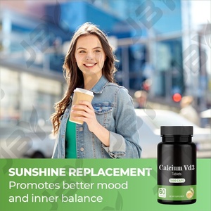 Cápsulas blandas de calcio JBY OEM ODM sin OMG ni gluten, 1200 <span class=keywords><strong>mg</strong></span> con vitamina D3 para adultos - Mejora la densidad ósea - Product Image 3