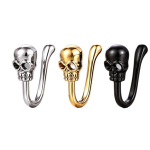 Anel de Nariz em Forma de Caveira Punk para Homens e Mulheres, Clip de Nariz em U Sem Perfuração, Acessório de Fantasia Gótica para Halloween - Product Image 5