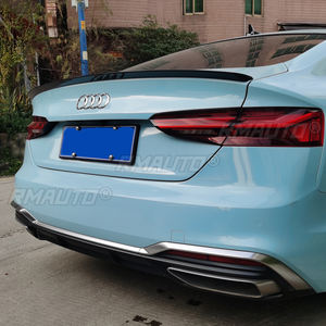 Alerón Trasero para Audi A5 B9 S5 Sline RS5 Sportback 4 Puertas 2017-2020, Estilo Highkick, en Fibra de Carbono Negro Brillante - Product Image 3