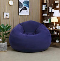 Fauteuil gonflable portable et pliable, canapé-lit gonflable, chaise longue pour soirées cinéma en plein air, camping, chambre