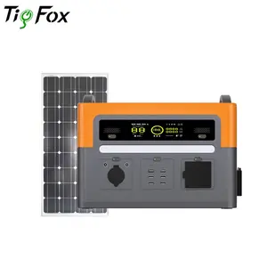 Tig Fox OEM Pembangkit Listrik Portabel 300W 500W 1000W 2500W Generator Portabel 110V 220V LiFePO4 Baterai Rumah Berkemah Luar Ruangan