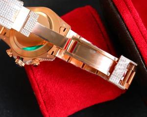 นาฬิกาข้อมือหรูหรา สแตนเลส 904 สำหรับทุกเพศ ขนาด 31 มม. กระจกแซฟไฟร์ ตัวเรือนลายดอกยิปโซฟิลลา ประดับเพชรแน่น กลไกเซโกะ พร้อมฟังก์ชั่นปลุก - Product Image 5