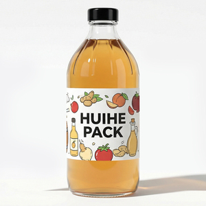 Botella de Vidrio Transparente Redonda Clásica de 500ml/990ml para Dispensar Vinagre y Aceite de Cocina, Venta al Por Mayor - Product Image 4