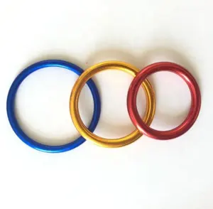 Toptan yüksek kaliteli anodize farklı renkler alüminyum çanta kemer dikişsiz o ring