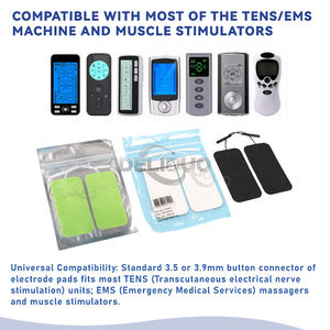 Gel perekat lengket dapat digunakan kembali pengganti bantalan elektroda pijat peralatan fisioterapi konduktif 50x90mm untuk elektroda puluhan - Product Image 3