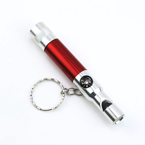 Cadeau promotionnel Logo personnalisé Porte-clés LED portable multifonctionnel Mini lampe de poche avec sifflet et boussole - Product Image 5