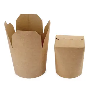 Wholesale custom bio degradable packaging cajas para alimentos kraft dumpling takeaway box Take Out Box Food Paper Container