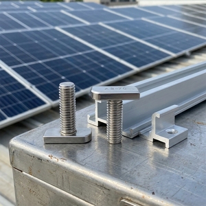 Edelstahl <span class=keywords><strong>M6</strong></span> M8 M10 Solar-Befestigungszubehör T-Bolzen Hammerkopfschraube für Photovoltaik-Montagesysteme - Product Image 5