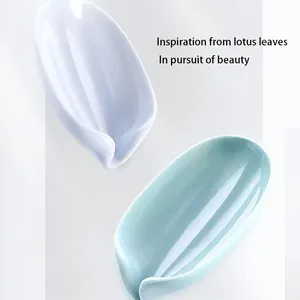 Creative Leaf-Shaped Soap Dish No Punching Standing Suction Cup No Water Accumulation Soap Rack Laundry Soap Box - Product Image 3
