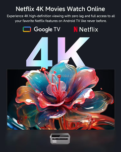 Projecteur intelligent OEM 1500 ANSI <span class=keywords><strong>Google</strong></span> TV 4K 1080P avec mise au point automatique, <span class=keywords><strong>correction</strong></span> trapézoïdale, Android 11, BT 5.2, WIFI6 - Product Image 3