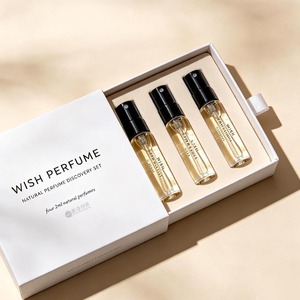 Set Regalo di Profumi Naturali Wish: 4 Flaconi Spray in Vetro da 2ml, Confezione Regalo Personalizzabile per Campioni di Fragranze di Nicchia - Product Image 3