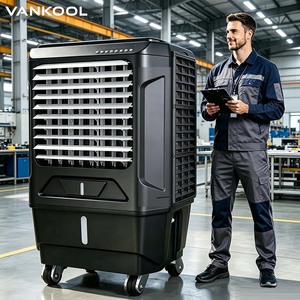 Refroidisseur d'air évaporatif industriel portable sur pied OEM 25000cmh avec coussin de refroidissement pour usage commercial et industriel - Product Image 1