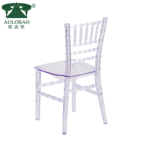 Chaises Chiavari en plastique transparent de taille d'enfants de fête d'événements d'anniversaire pour le mariage