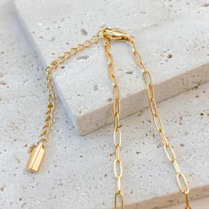 이만코 드롭쉬핑 스테인리스 스틸 목걸이 이중 점프 링 조절 가능한 쿠바 체인 쥬얼리 제작 DIY 커넥터 참 펜던트 - Product Image 3