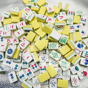 Oh My Beach 2026 Juego <span class=keywords><strong>de</strong></span> Mahjong Americano <span class=keywords><strong>de</strong></span> Lujo Más Popular, Diseño Secret Garden Birdie, Acrílico Ecológico y Duradero, para 4 Jugadores - Product Image 2