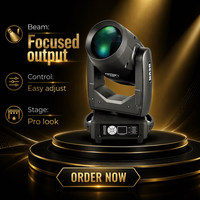 Projecteur de scène mobile Sharpy Beam 420W 17R avec double prisme, contrôle DMX512, pour DJ et parcs à thème, CRI élevé 85