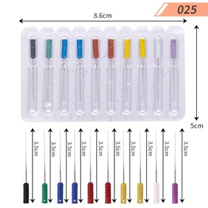 Joyourui Broches à pointe barbelée en acier inoxydable 0 # -6 #   Instruments dentaires manuels pour le traitement des canaux radiculaires - Product Image 2