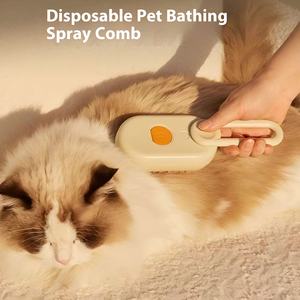 Kattenstoomborstel 3 In 1 Stomende Huisdierenontharingskamborstel Zelfreinigende Antistatische Effectieve Haarverwijderingsborstel - Product Image 4