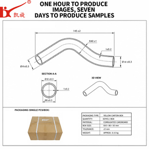 Tuyau en caoutchouc profilé sur mesure, résistant aux UV et à l'ozone, anti-vieillissement, en EPDM NBR néoprène noir, fabriqué en usine professionnelle - Product Image 2