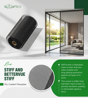 Malla Mosquitera de Fibra de Vidrio Recubierta de PVC, Resistente al Fuego, en Rollo, Anti-Insectos, para Ventanas o Puertas, Venta al Por Mayor