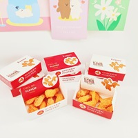 Nuevos suministros de papelería creativos para estudiantes, alitas de pollo fritas simuladas y borradores de patas de pollo al por mayor