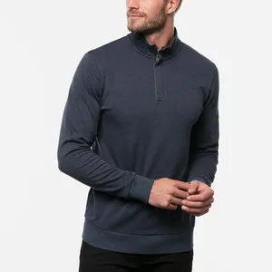 Pulôver profissional masculino de golf, fabricante de roupas feito 1/2 zip