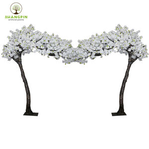 Usine professionnelle personnalisée artificielle grande fibre de verre fausse fleur fleur de cerisier arbre de mariage pour la décoration intérieure extérieure - Product Image 5